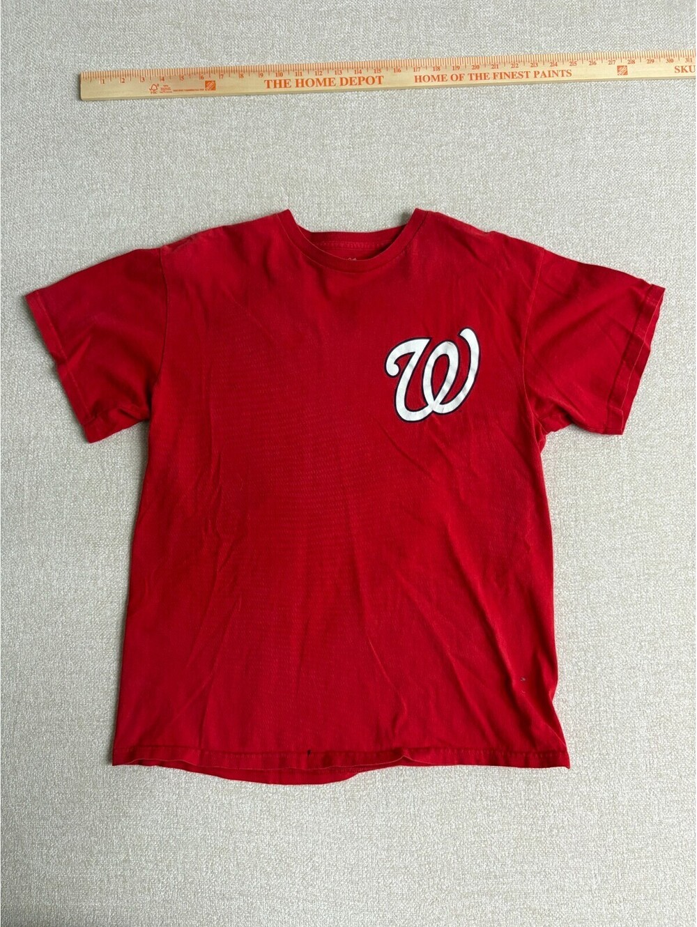 Majestic Bryce Harper Washington Nationals #34 Red T-Shirt Mens Size Large